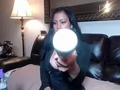 maxine explores her body in a sexy cop outfit