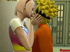 hinata asks sakura for fucking advice in kitchen, gets fucked like hinata