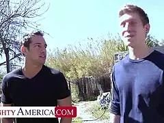 Ariella Ferrera takes two cocks in muff diving and assfucking