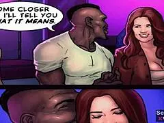 The Kardashians S1 Ep3-4 shows angry wife catching sidechick's lipstick on his BBC during interracial cheating.