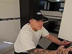 Horny wife of my best friend sucks me off secretly