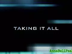 anna bell peaks, uh, messin’ with her ass usin’ this wild toy.