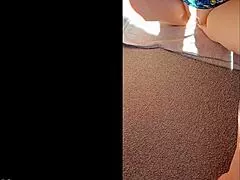 look at this mature huge clit up so close