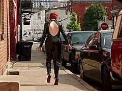 Audrey Ashes Redhead Squirting Orgasm in Sci-Fi Time Breach Scene