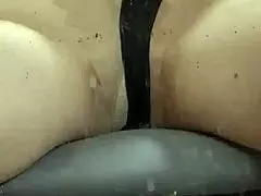 elza kom wears sexy nylon stockings