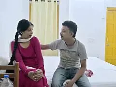 Indian Bhabhi Fucks Ex-Boyfriend Hard in Hotel with Hindi Audio