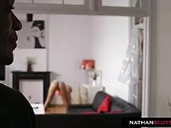 sassy simony diamond teases contractors, gets asshole wrecked by dp and dap