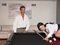 Yo, check Mylfex - bombastic secretary banging billiards with her horny bosses!