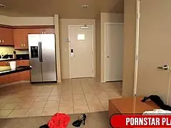 Hot milf Alura Jenson shows off huge curvy tits in close-up