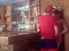 Oh wow, this brunette milf is getting fingered and fucked doggystyle from behind, her big ass and tits on full display! 😍