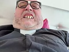 Putalocura - chubby Spanish Laura Baby with big ass confesses while banging Father Damian