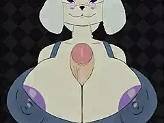 Dianne peacocks her big tits in a wild group titty fuck session.