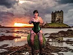 Granny Highlander Connie Eternal Gets Deep Creampied In Hardcore Action.