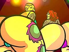 Holy! Thick Irish milf stripper takes a huge fat cock in her mouth!