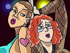 Holy! Thick Irish milf stripper takes a huge fat cock in her mouth!