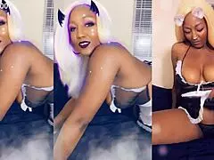 Ebony Maid Cleans House in Thong – Rough Roleplay!