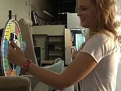 cute curly haired blonde starts solo then a mature milf joins for intimate exploration