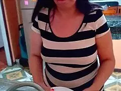 my stepson's friend showed up to screw me while i washed dishes