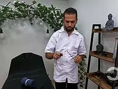 uh, the masseuse wants a happy endin’ with his huge thing, salome gil!