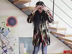 Sweet Spanish milf caught cheating by boy in house, what now?