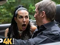 texas patti, hot mature brunette, turns men on in public