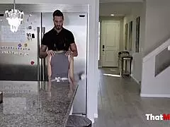 Milf maid assists master in household duties - Eva Long.