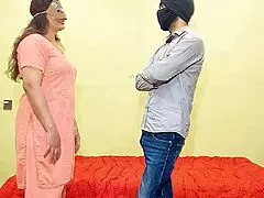 Yo, Desi Indian bhabhi gets slammed hard doggystyle with Hindi audio
