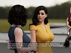 ms. denvers in her teacher costume with big tits