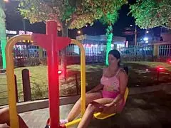 Public park hookup turns into wild big tit pounding with stranger.