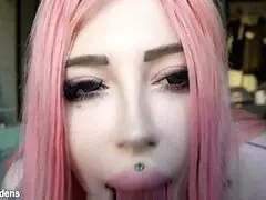 yo, this busty slut can’t get enough of titty action!