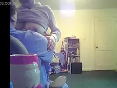 loris feels the thrill of her tits exposed in the living room