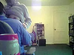 loris feels the thrill of her tits exposed in the living room