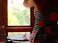 Busty Housewife And Her Young Gardener Girl