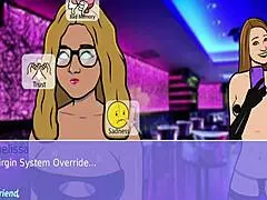 Strip club madness with clothes ripped in lesbian action!