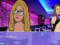 Strip club madness with clothes ripped in lesbian action!