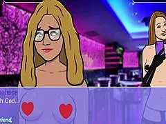 Strip club madness with clothes ripped in lesbian action!