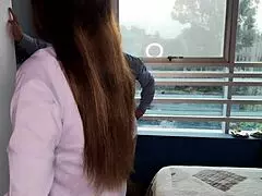 Peruvian amateur measures ass but tailor fucks vagina deep