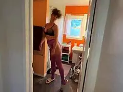 i feel so embarrassed when stepmom catches me masturbating at the family reunion in the bathroom.