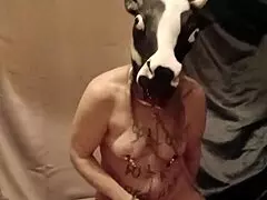 2025 Slave F Humiliated with Anal Toy Play and Spanking Session.