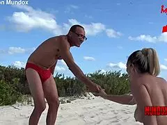 argentinian woman celezte cruz sunbathing interrupted by man