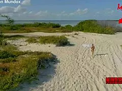 argentinian woman celezte cruz sunbathing interrupted by man