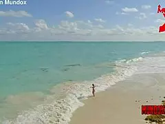 argentinian woman celezte cruz sunbathing interrupted by man