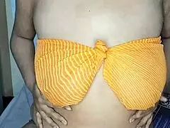 Big Boobs Desi Indian Bhabhi Soaks in Wet Hairy Heat