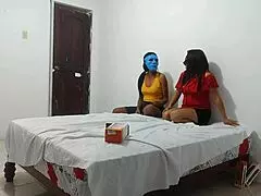 my girlfriend brought her best friend to learn blowjobs