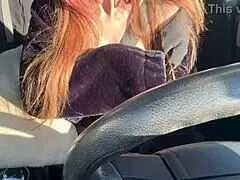 Italian Milf Artemisia Love Flashes Big Boobs on Solo Car Ride