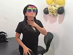 Oh, This Hot Latina Nurse Prepares An Anal Plug For Her Horny Buttocks At Work!