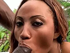 Feeling the passion in this ebony threesome with big black cocks and tits.