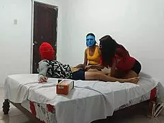 my girlfriend brought her best friend to learn blowjobs