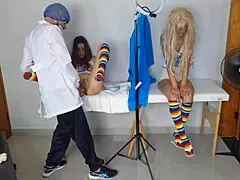 Doutor examina as duas meia-irmãs with mommy, mother in law, taboo, uniform, blowjob, latina, slut, massage, amateurs, creampie.