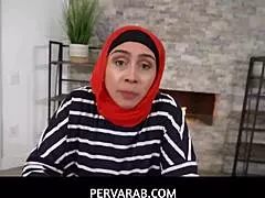 pervarab - horny stepson shows lilly hall blowjob tricks 😈